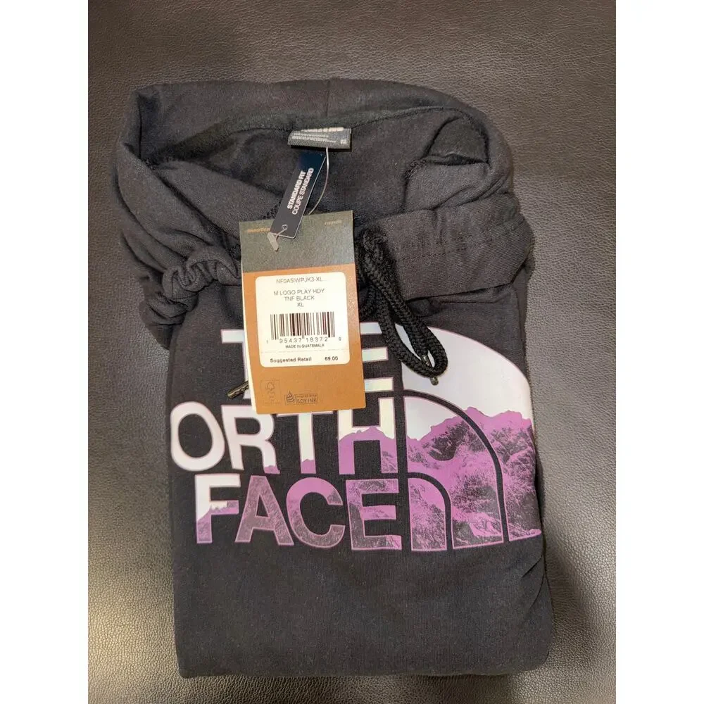 The North Face Men's Logo Play Pullover Hoodie - Black - Size XL - NF0A5IWPJK3